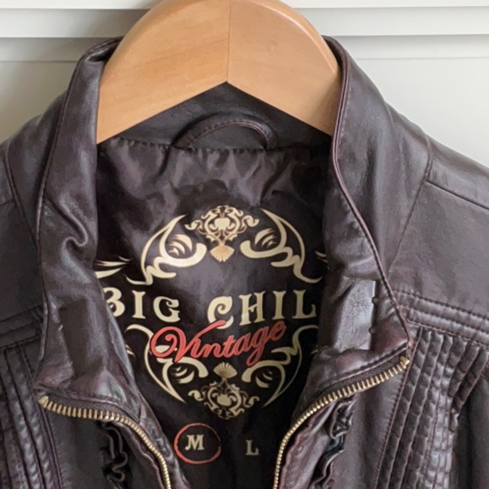 Big Chill Vintage Brown Leather Jacket